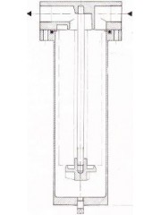 WF 6 B housing operating pressure: 40 bar - flow rate: 6000-8000 l/h